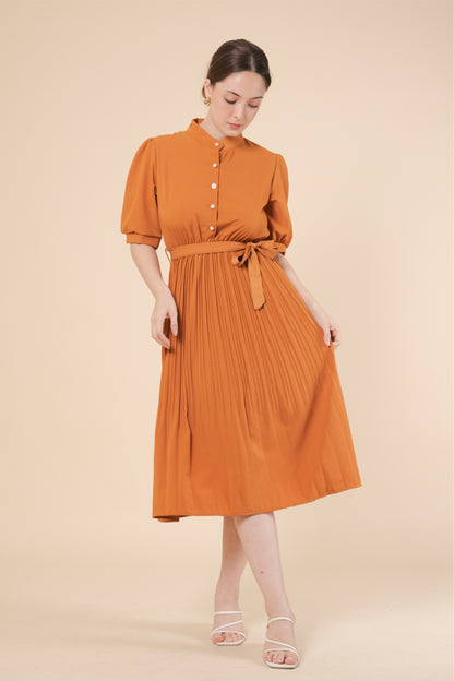 ARYA DRESS IN TANGERINE