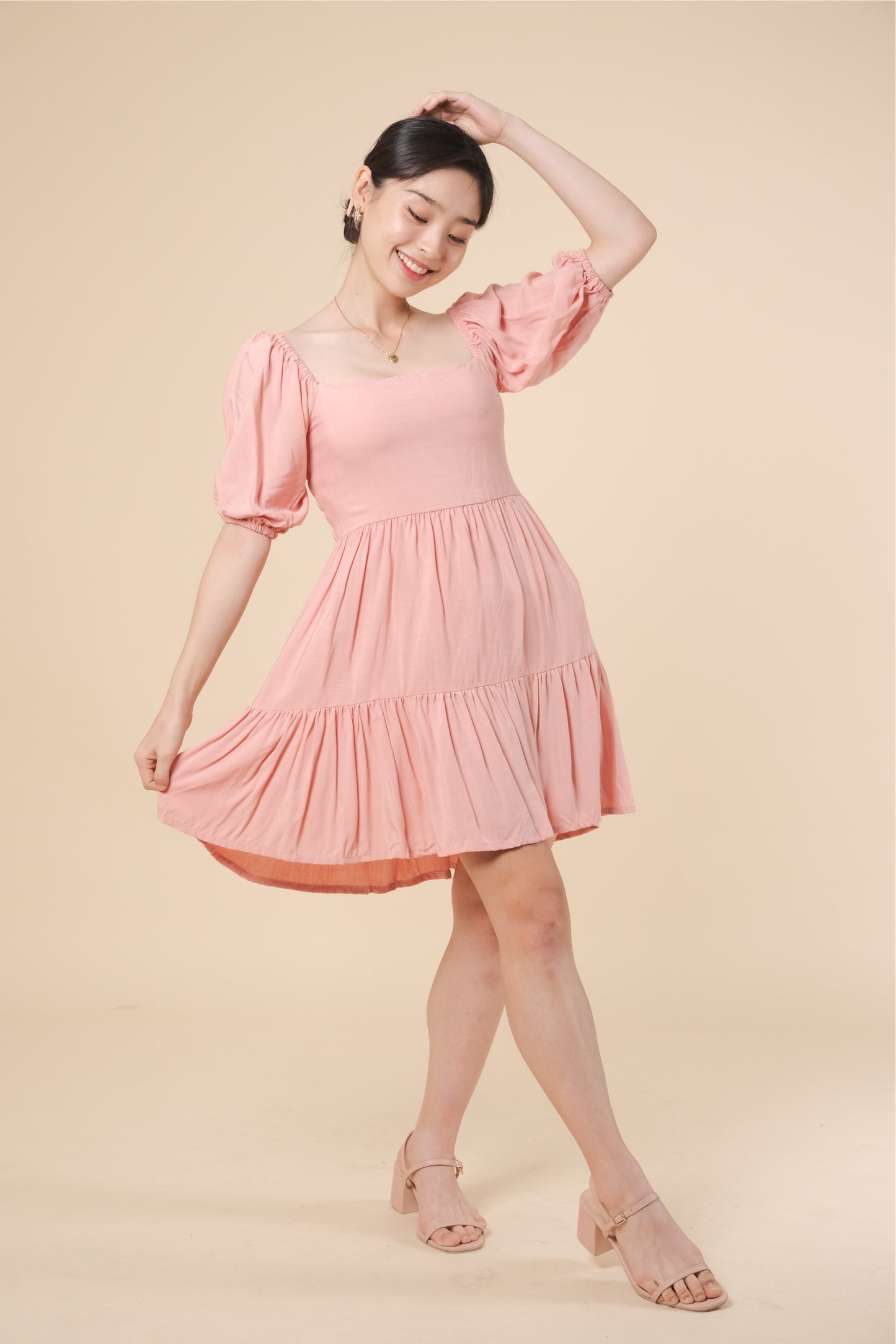 VALENTINA DRESS IN BLUSH PINK