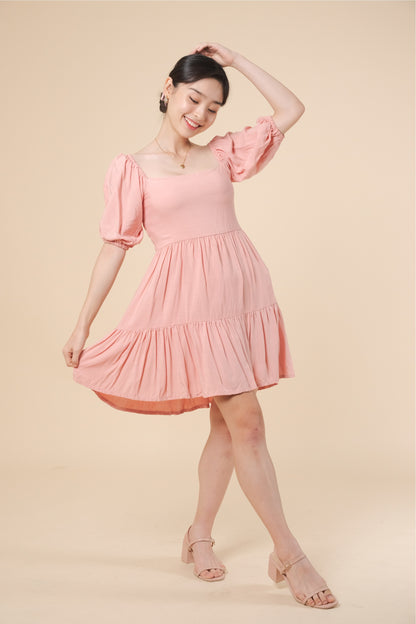 VALENTINA DRESS IN BLUSH PINK