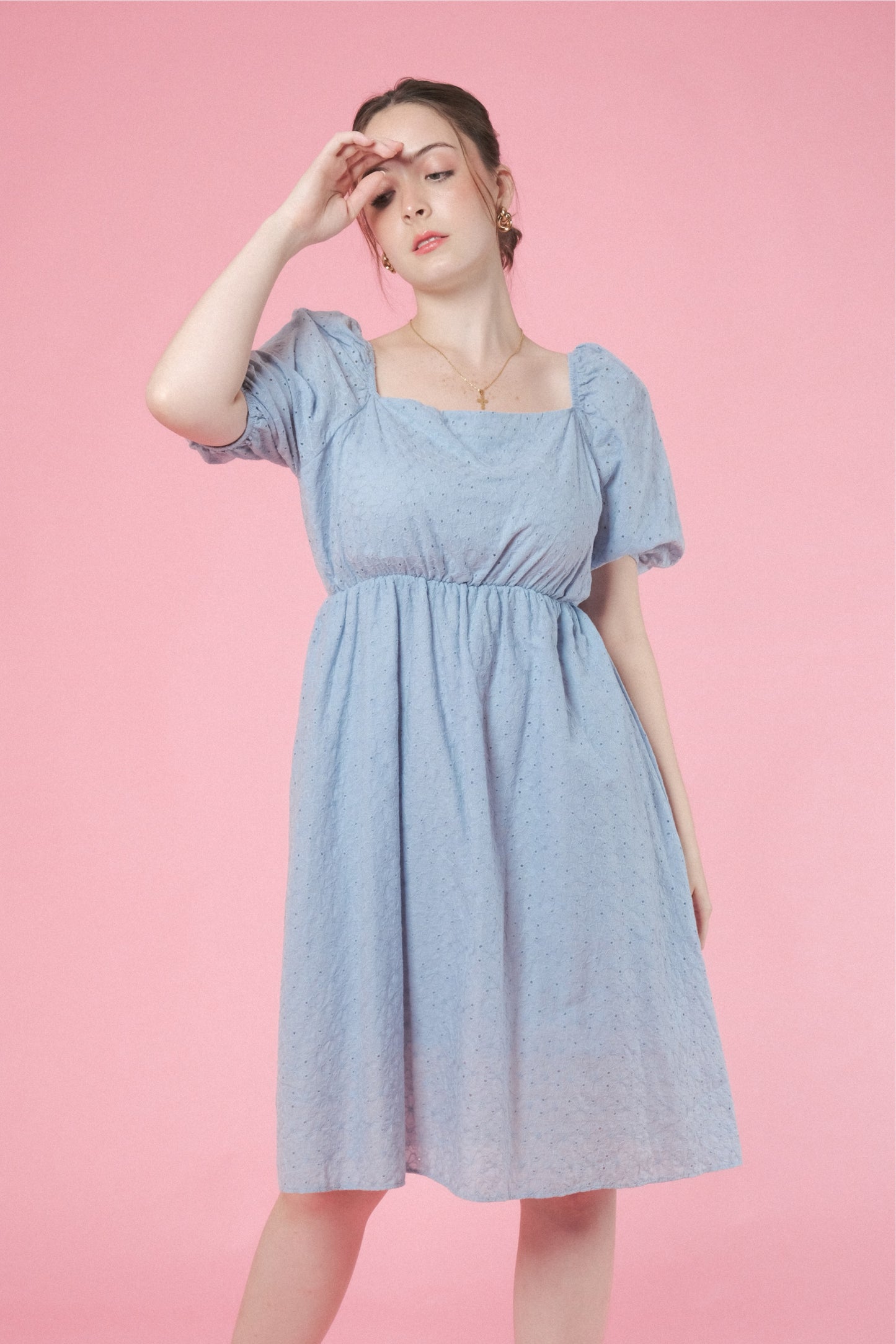 EMILIA DRESS IN BABY BLUE