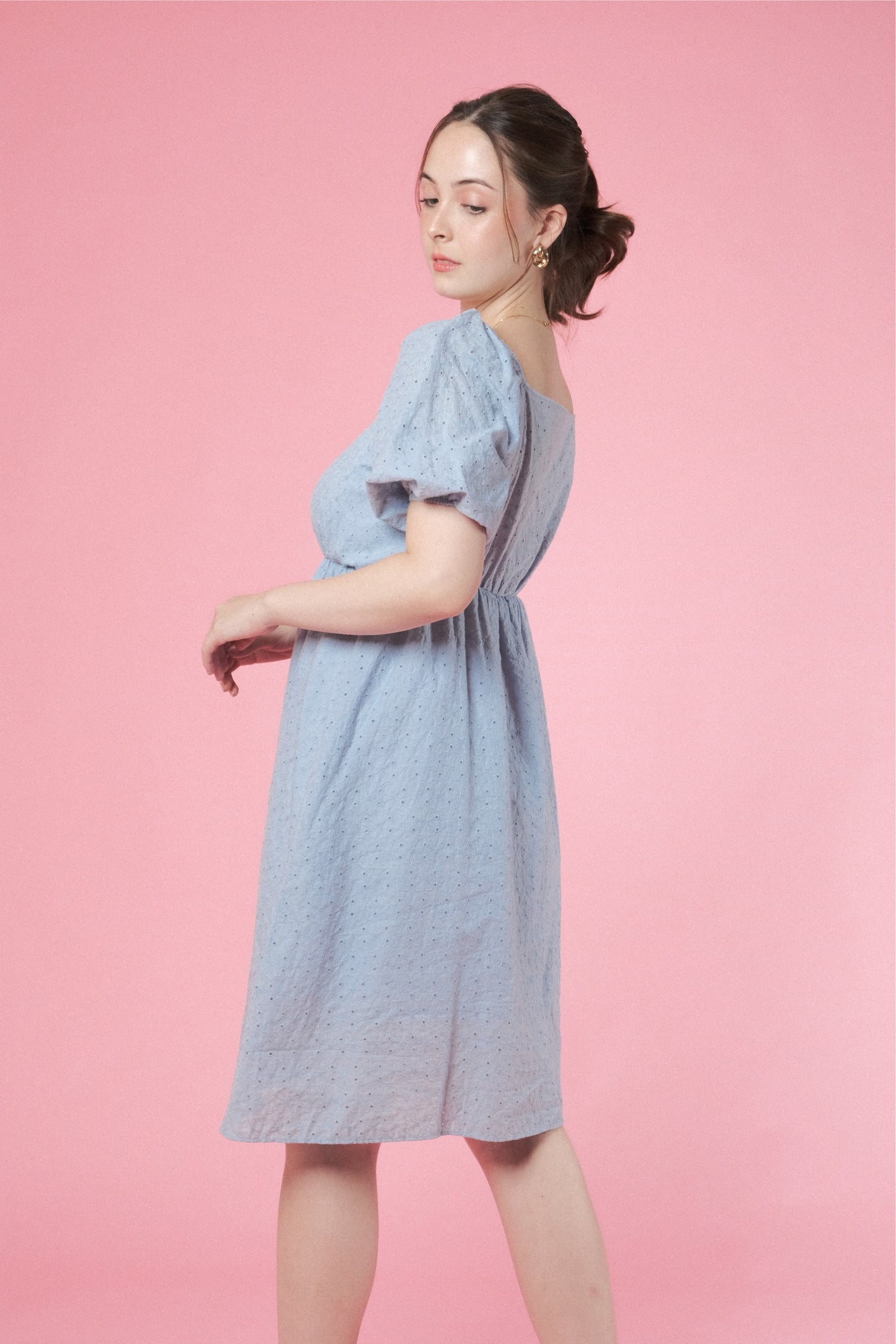 EMILIA DRESS IN BABY BLUE