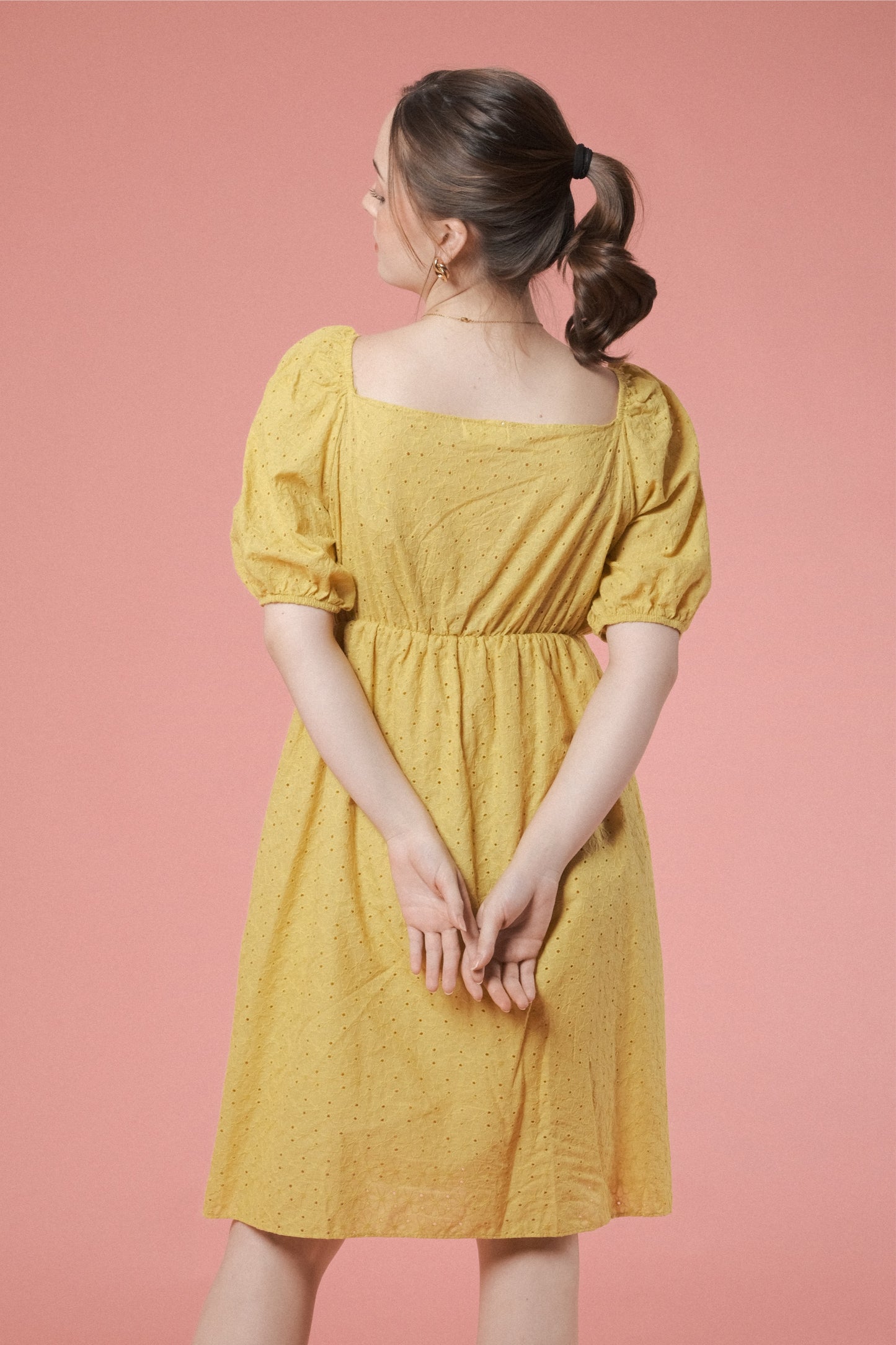 EMILIA DRESS IN YELLOW MUSTARD