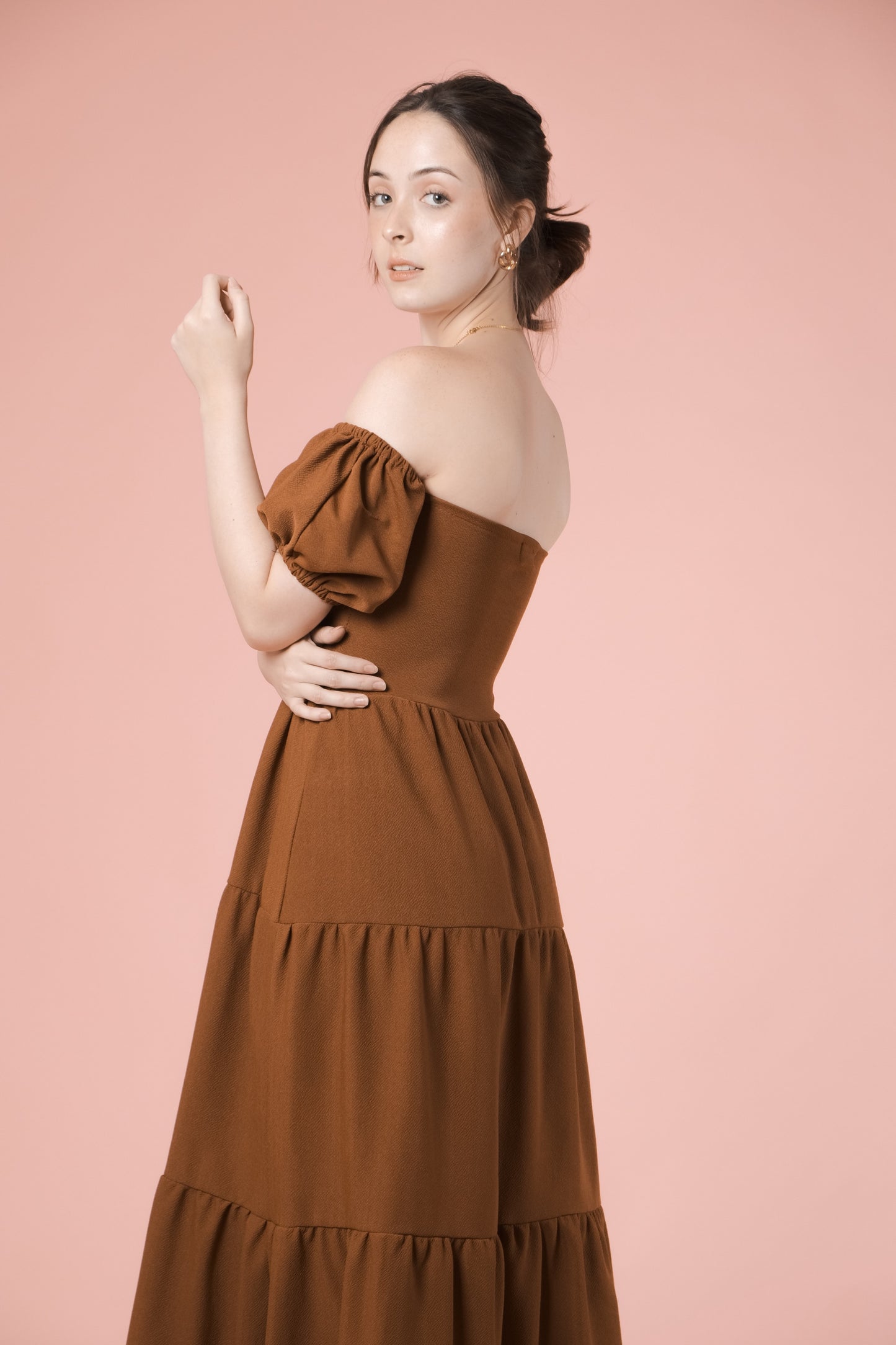 MILA DRESS IN RUST