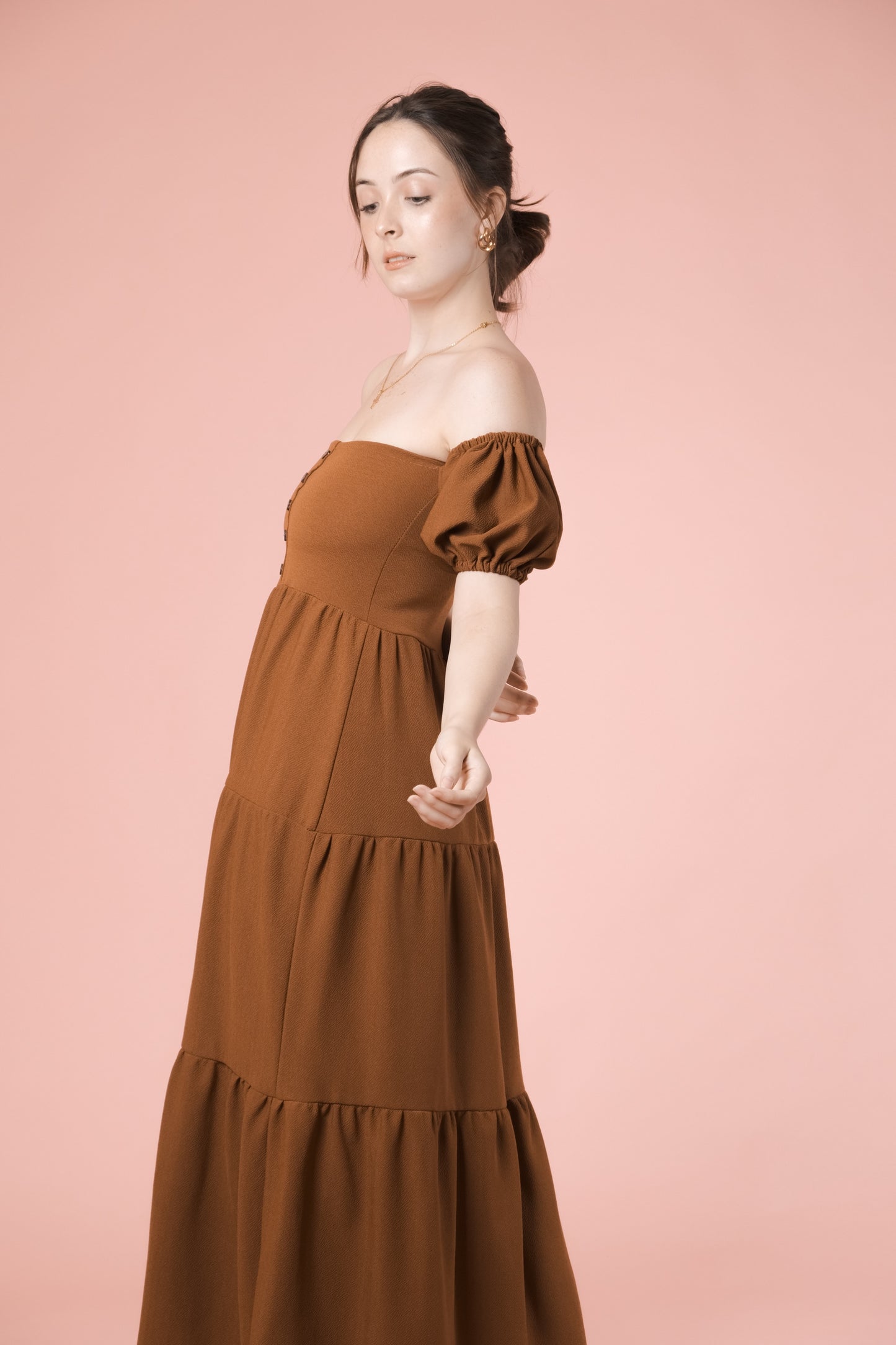 MILA DRESS IN RUST