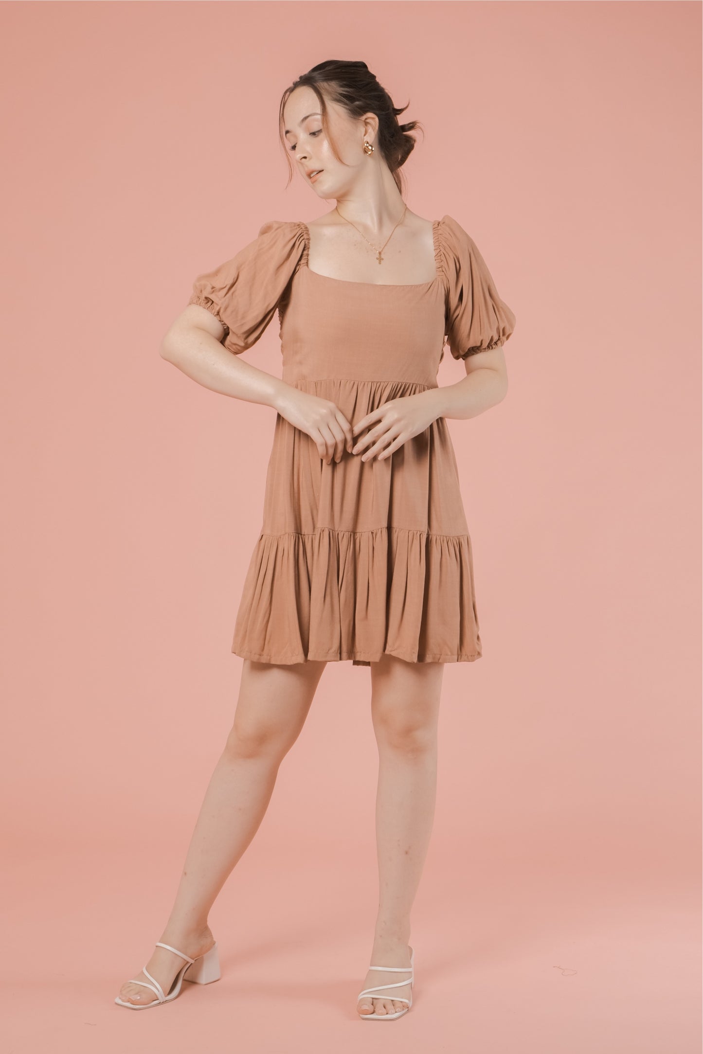 VALENTINA DRESS IN MOCHA