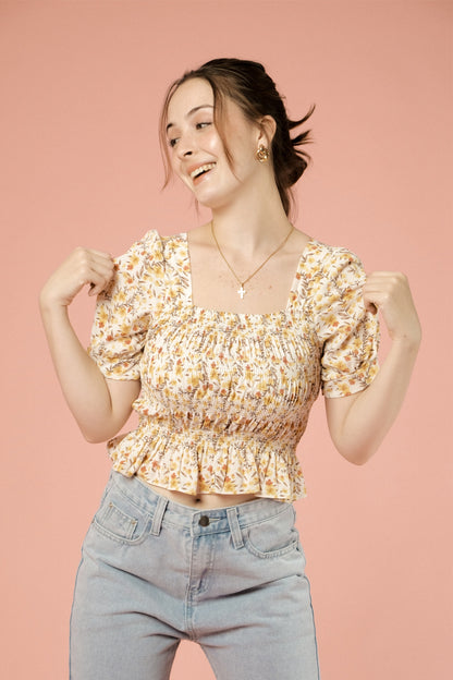 FREYA TOP IN YELLOW