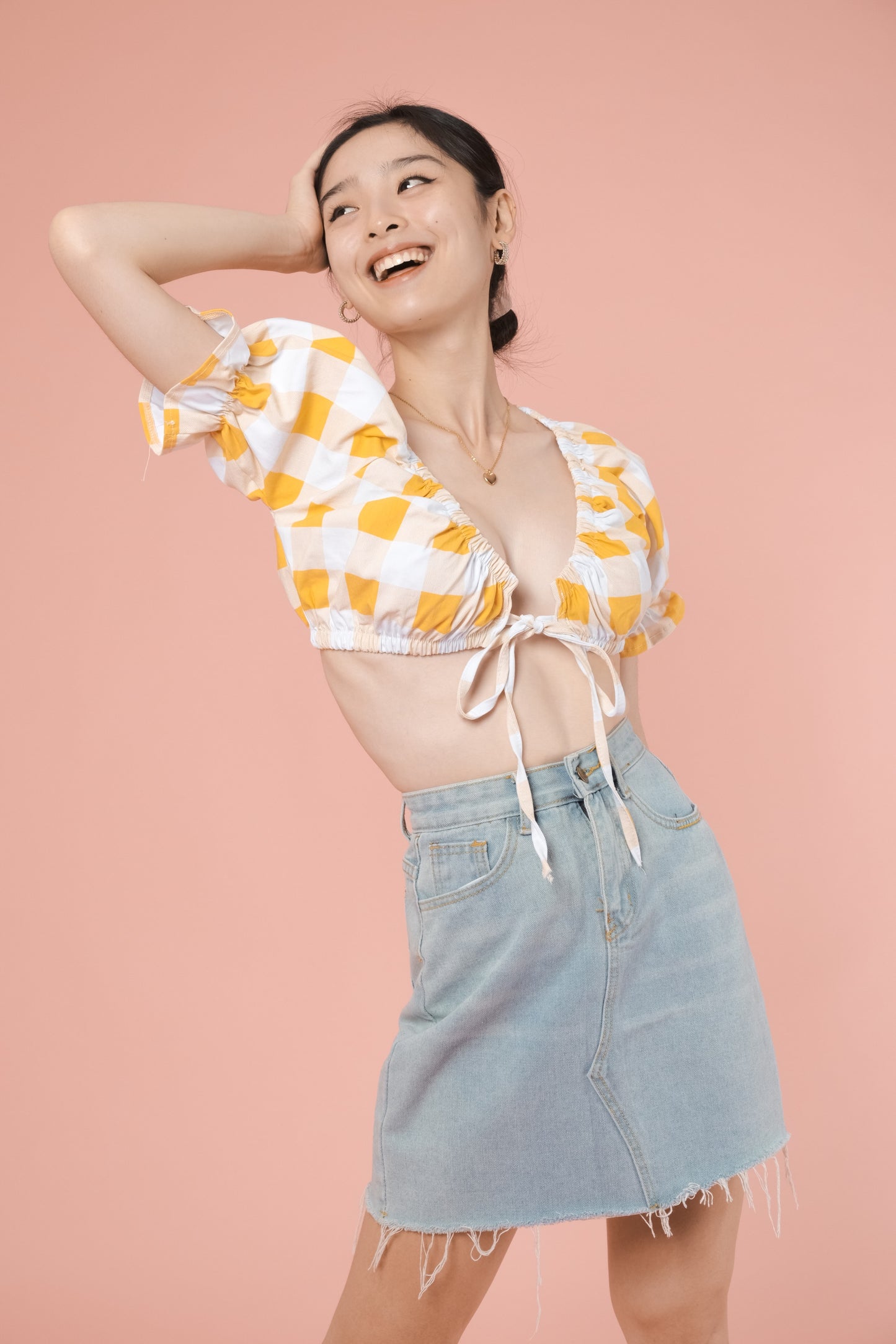 SKYLAR CROP TOP IN YELLOW