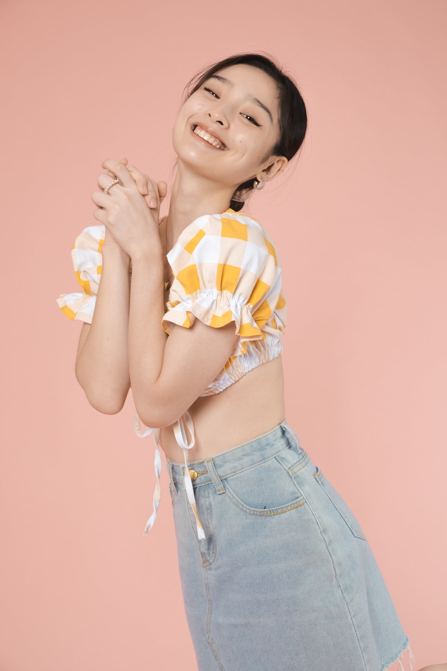 SKYLAR CROP TOP IN YELLOW