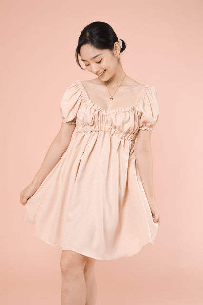 MAXINE DRESS IN NUDE PINK