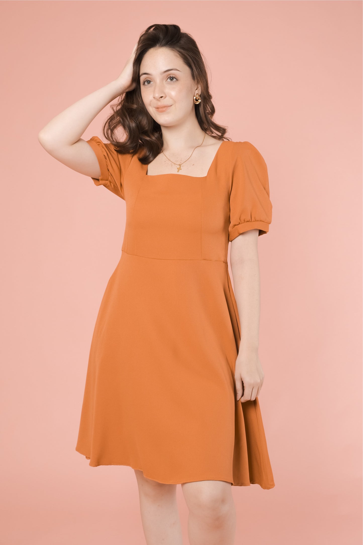 MINDY DRESS IN SQUASH