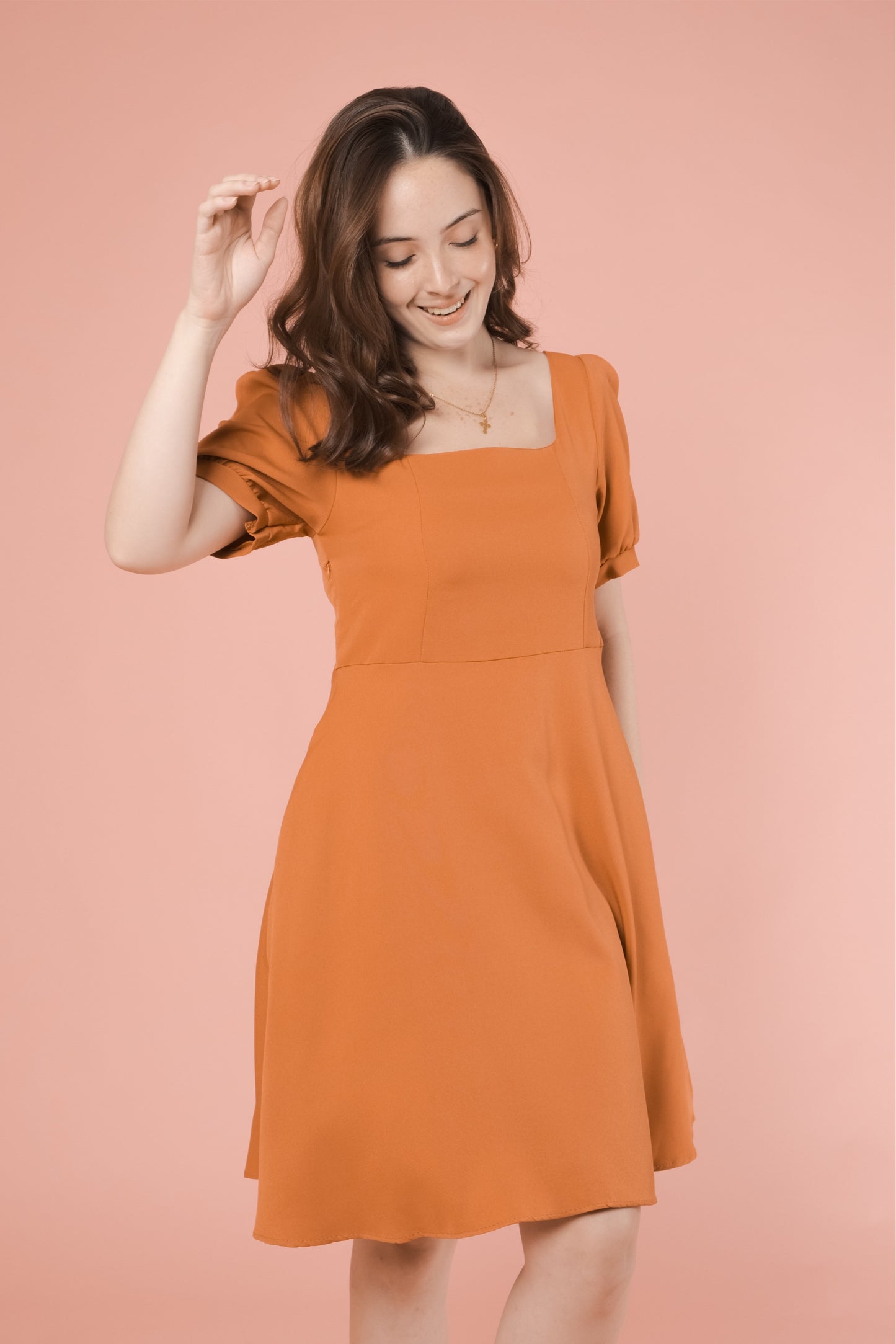 MINDY DRESS IN SQUASH