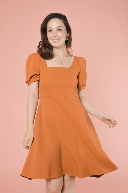 MINDY DRESS IN SQUASH